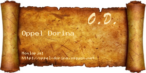 Oppel Dorina névjegykártya